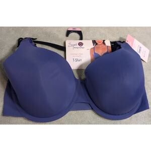 Secret Treasures T-Shirt Bra PLus Size 38D 38 D Underwire Blue Convertible Strap